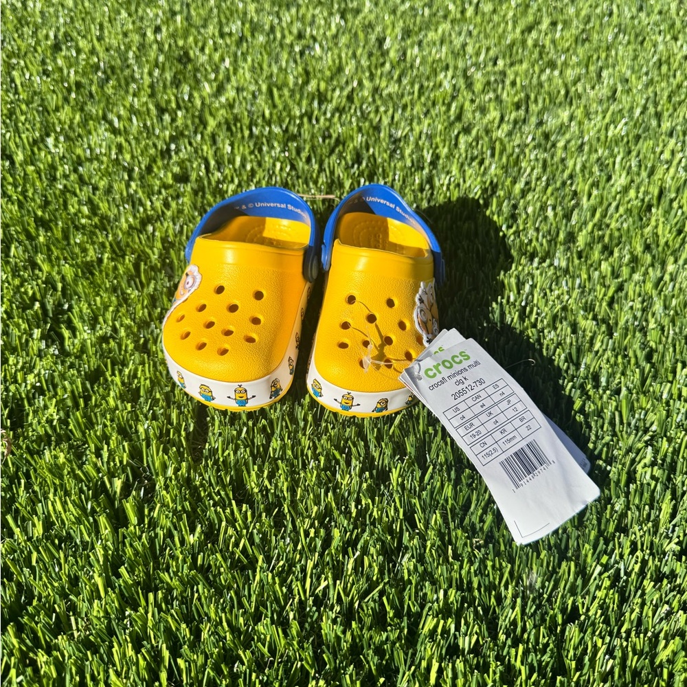 CROCS Baby with Minions  Yellow and Blue Sandals